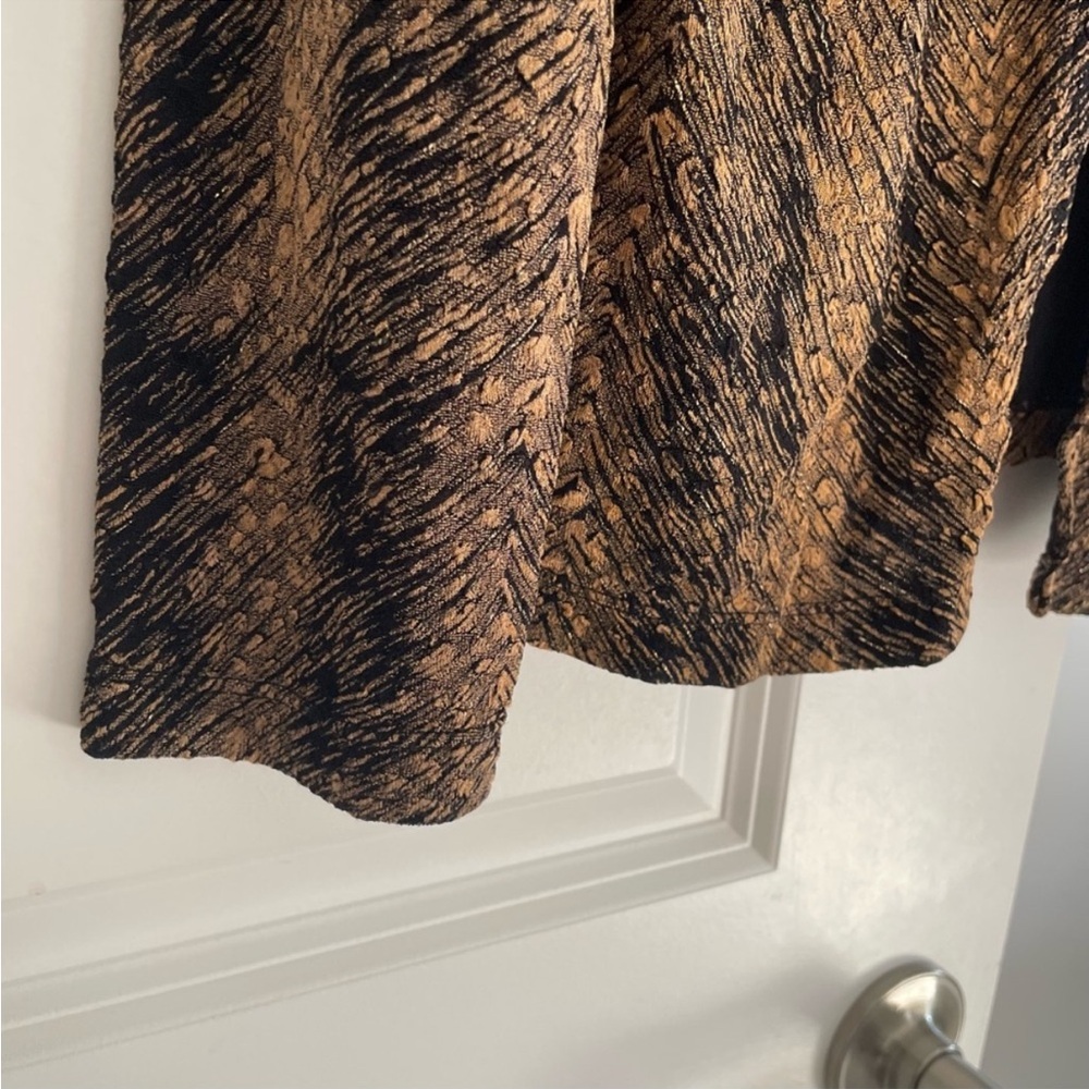 Choices Vintage Cardigan Sweater Size S Black and Gold - Picture 2 of 9